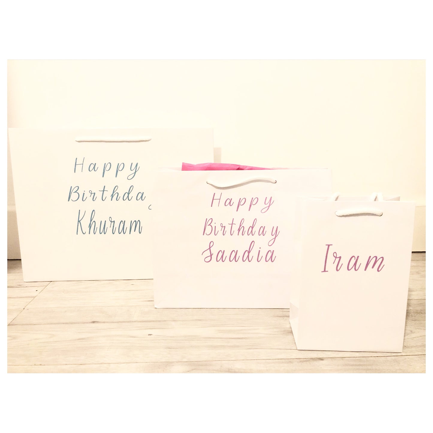 Personalised gift bags