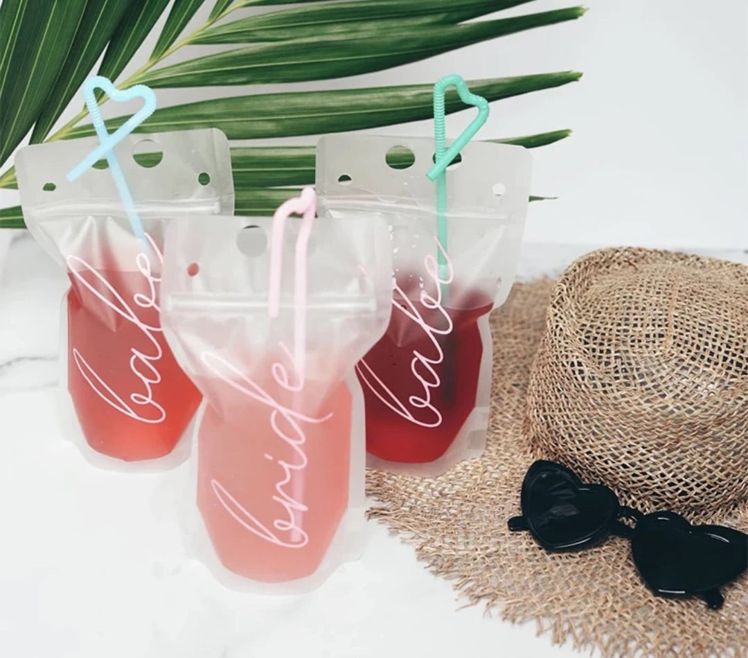 Reusable drink pouches