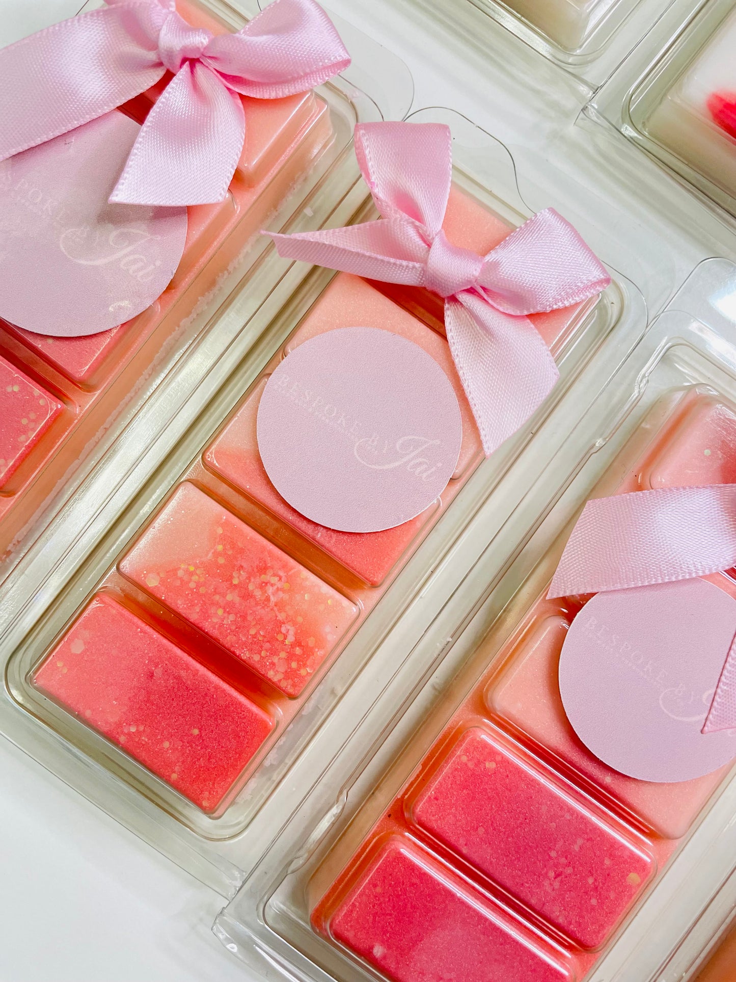 Marshmallow and white peach wax melt
