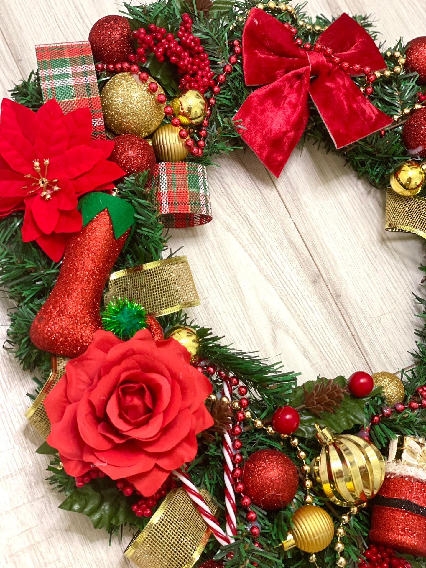Nutcracker Christmas door wreath