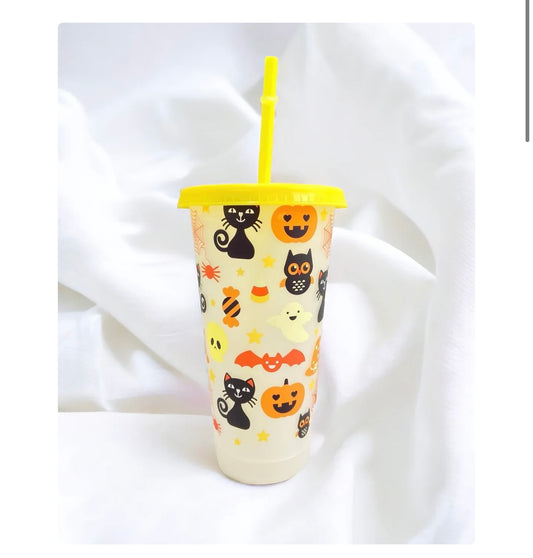 Halloween pattern cold cup
