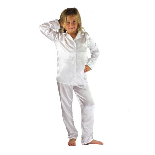 kids satin trouser pyjamas