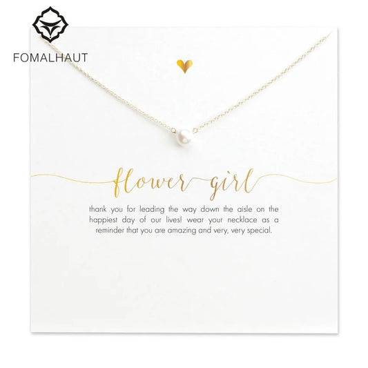 Flower girl necklace