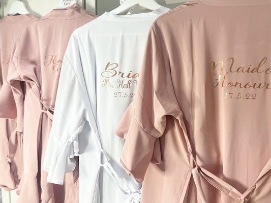 frilled sleeve robe wedding/bride